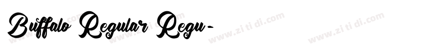 Buffalo Regular Regu字体转换